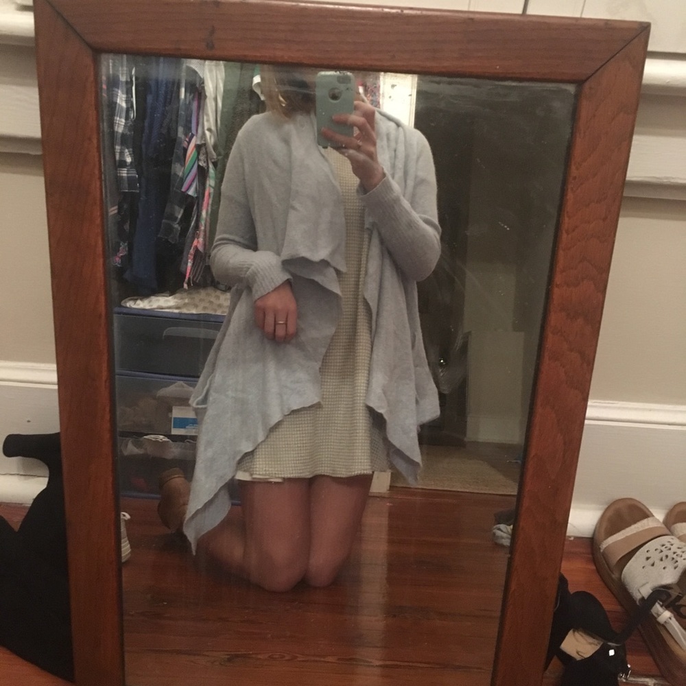 Free people blue long cardigan